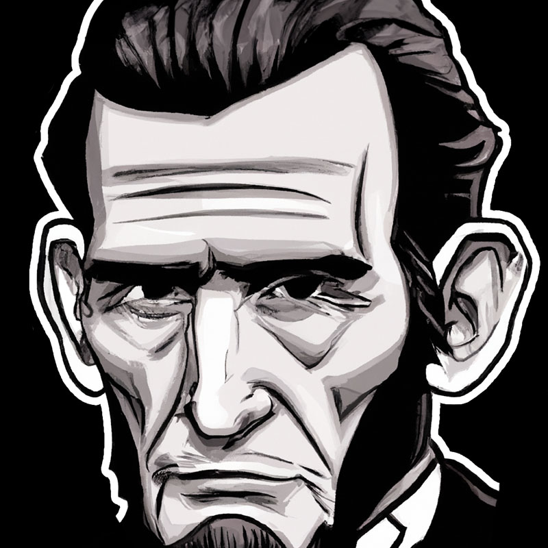 a sketch of abraham lincoln